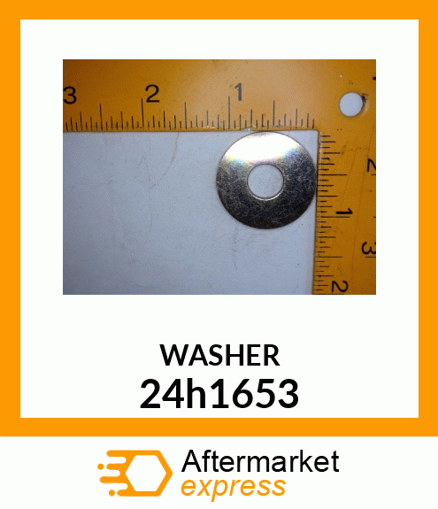 WASHER, METALLIC, ROUND HOLE 24h1653