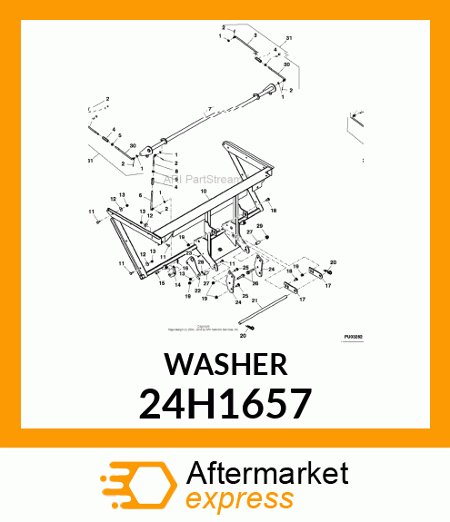 WASHER, METALLIC, ROUND HOLE 24H1657