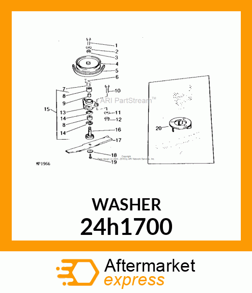 WASHER, METALLIC, ROUND HOLE 24h1700