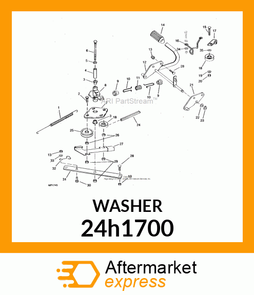 WASHER, METALLIC, ROUND HOLE 24h1700