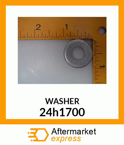 WASHER, METALLIC, ROUND HOLE 24h1700