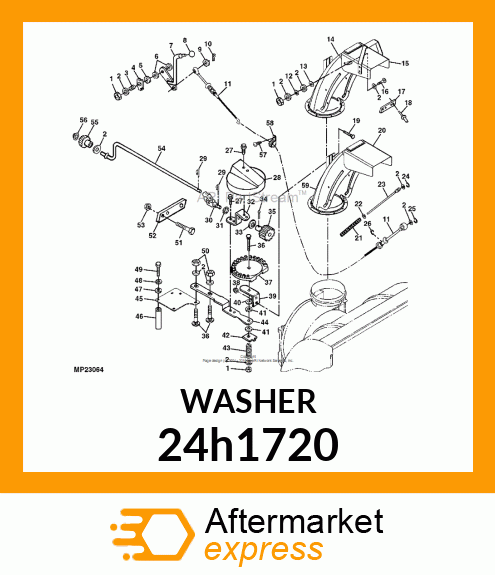 WASHER, METALLIC, ROUND HOLE 24h1720