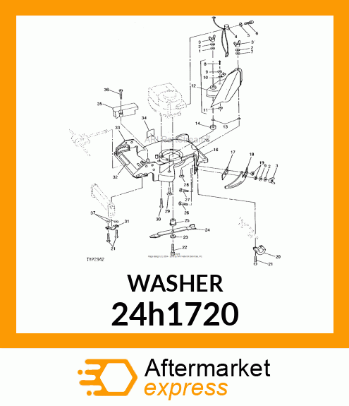 WASHER, METALLIC, ROUND HOLE 24h1720