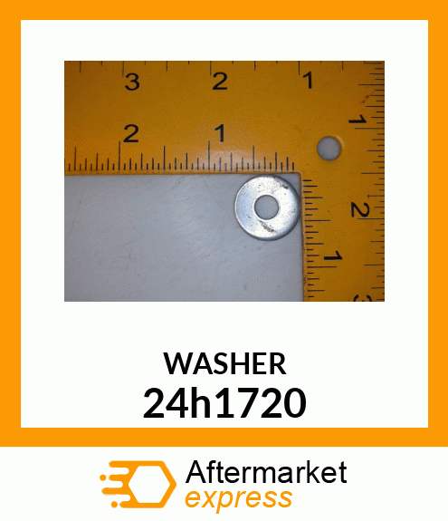 WASHER, METALLIC, ROUND HOLE 24h1720