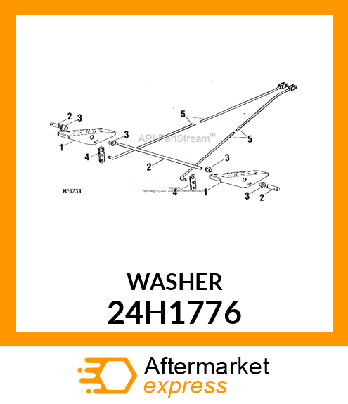 WASHER, METALLIC, ROUND HOLE 24H1776