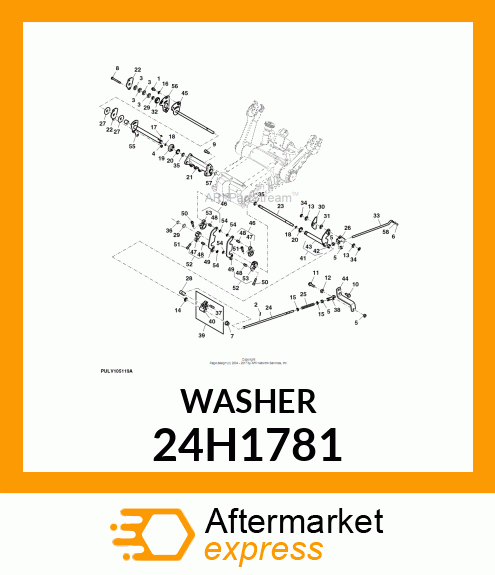 WASHER, METALLIC, ROUND HOLE 24H1781