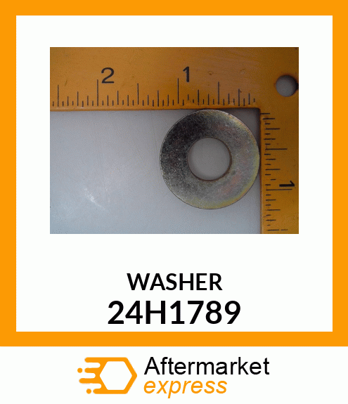 WASHER, METALLIC, ROUND HOLE 24H1789