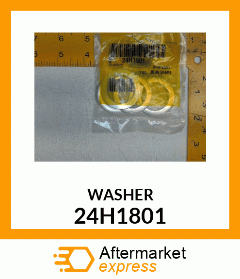 WASHER, METALLIC, ROUND HOLE 24H1801