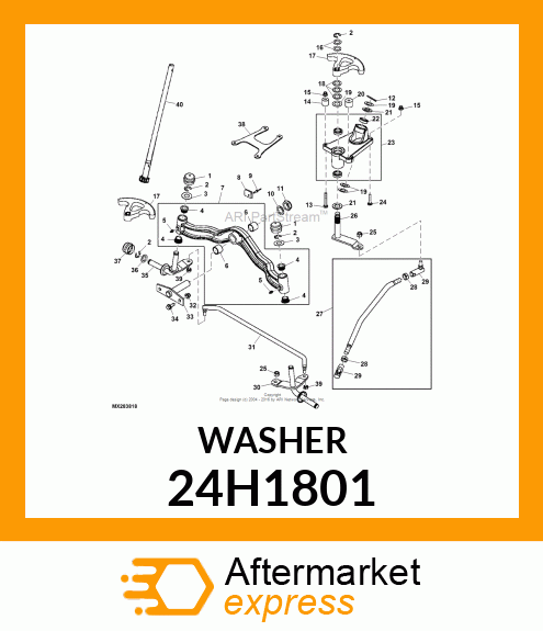 WASHER, METALLIC, ROUND HOLE 24H1801