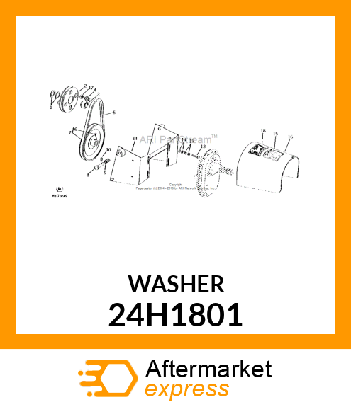 WASHER, METALLIC, ROUND HOLE 24H1801