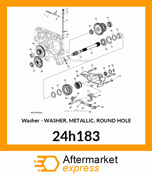 WASHER, METALLIC, ROUND HOLE 24h183