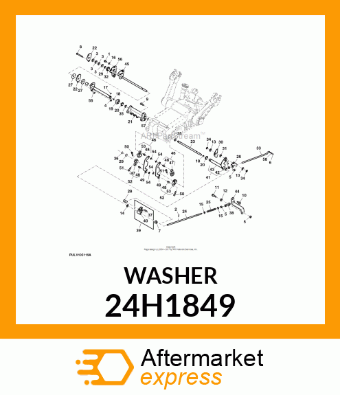 WASHER, METALLIC, ROUND HOLE 24H1849
