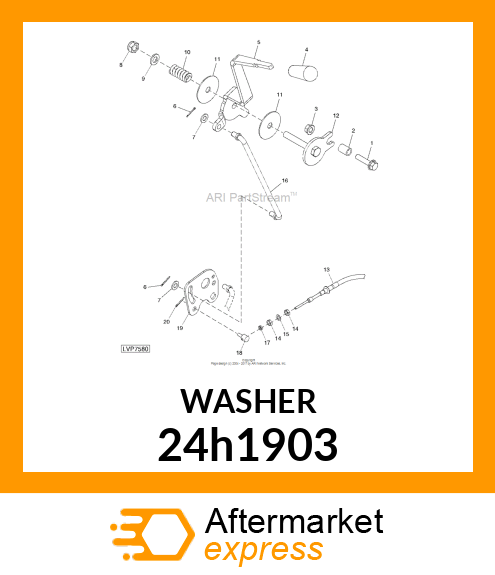 WASHER, METALLIC, ROUND HOLE 24h1903