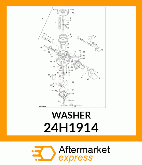 WASHER, METALLIC, ROUND HOLE 24H1914