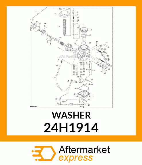 WASHER, METALLIC, ROUND HOLE 24H1914