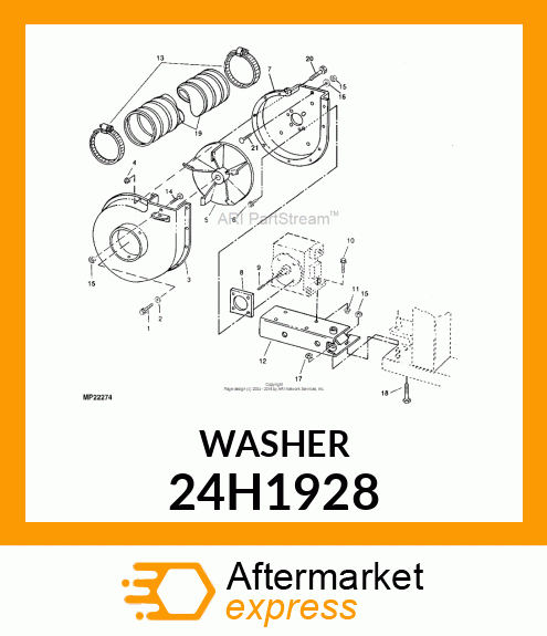 WASHER, METALLIC, ROUND HOLE 24H1928