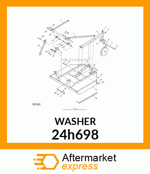 WASHER, METALLIC, ROUND HOLE 24h698