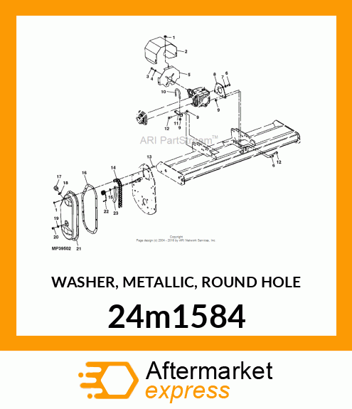 WASHER, METALLIC, ROUND HOLE 24m1584