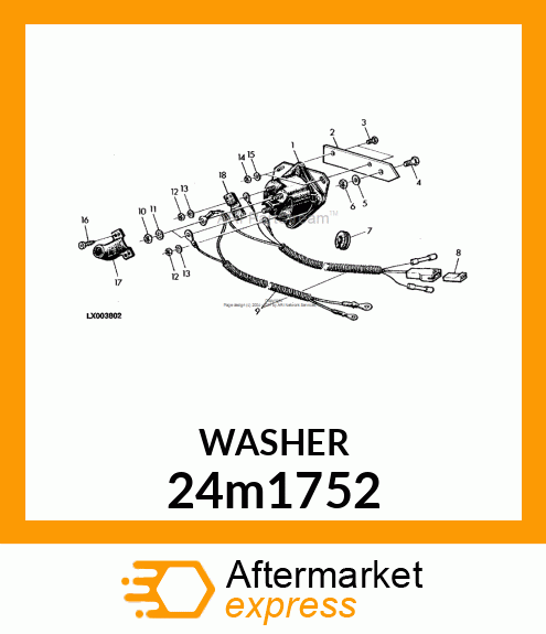 WASHER, METALLIC, ROUND HOLE 24m1752