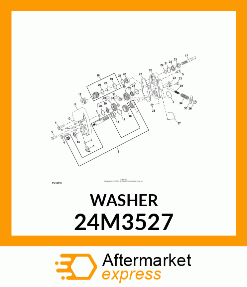 WASHER, METALLIC, ROUND HOLE 24M3527