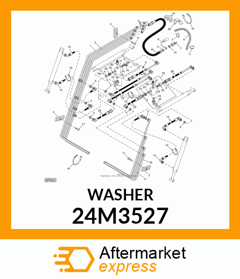 WASHER, METALLIC, ROUND HOLE 24M3527