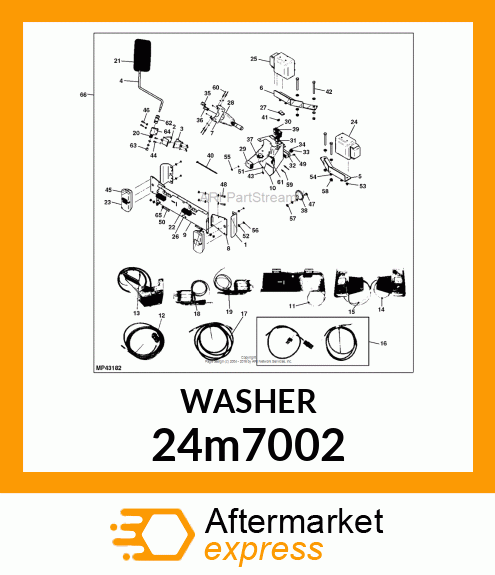 WASHER, METALLIC, ROUND HOLE 24m7002