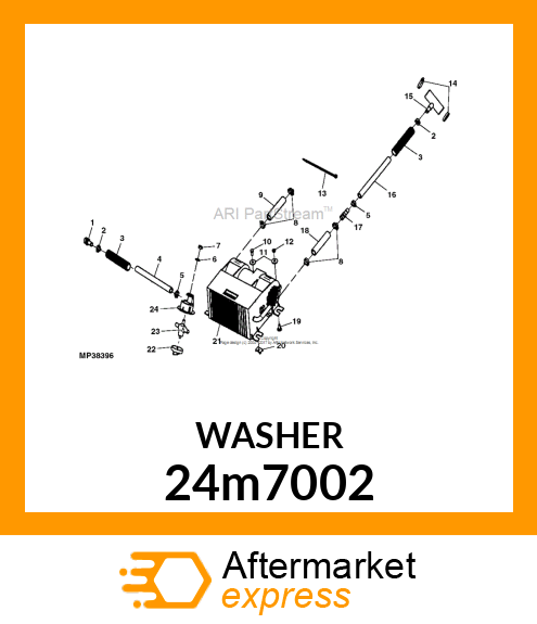 WASHER, METALLIC, ROUND HOLE 24m7002