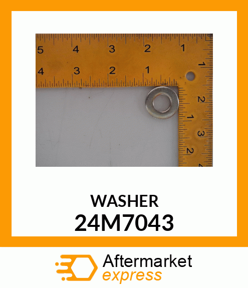 WASHER, METALLIC, ROUND HOLE 24M7043