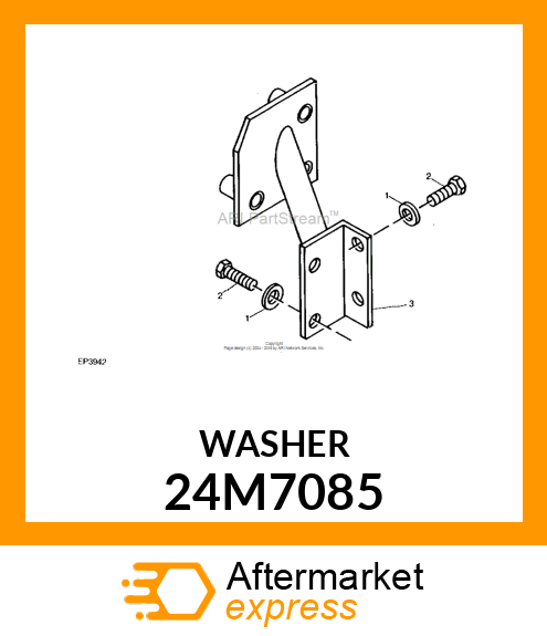 WASHER, METALLIC, ROUND HOLE 24M7085