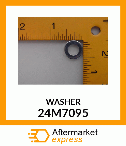 WASHER, METALLIC, ROUND HOLE 24M7095