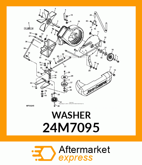 WASHER, METALLIC, ROUND HOLE 24M7095