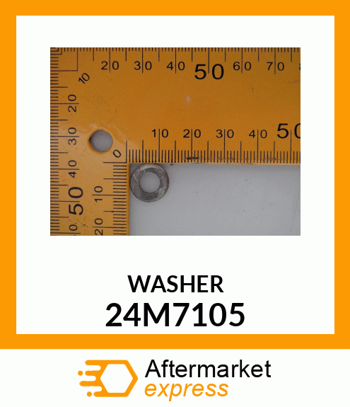 WASHER, METALLIC, ROUND HOLE 24M7105