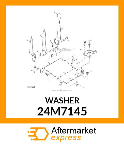 WASHER, METALLIC, ROUND HOLE 24M7145