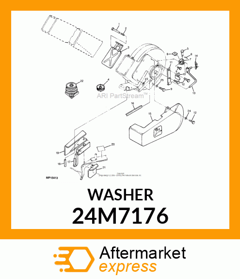 WASHER, METALLIC, ROUND HOLE 24M7176