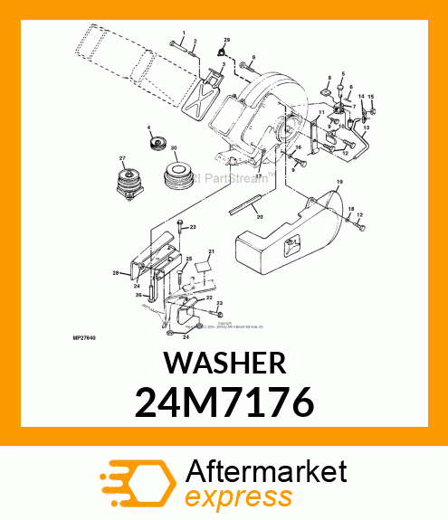 WASHER, METALLIC, ROUND HOLE 24M7176