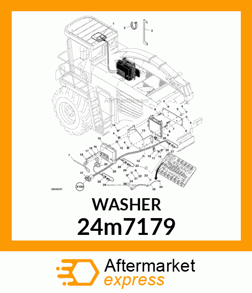 WASHER, METALLIC, ROUND HOLE 24m7179