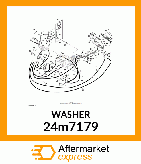 WASHER, METALLIC, ROUND HOLE 24m7179