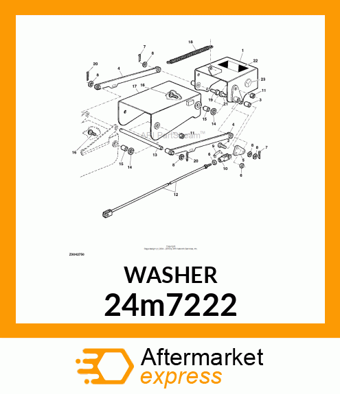 WASHER, METALLIC, ROUND HOLE 24m7222