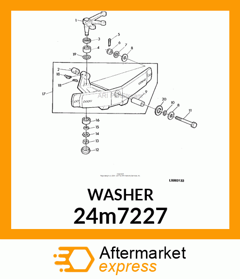 WASHER, METALLIC, ROUND HOLE 24m7227