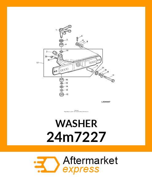 WASHER, METALLIC, ROUND HOLE 24m7227