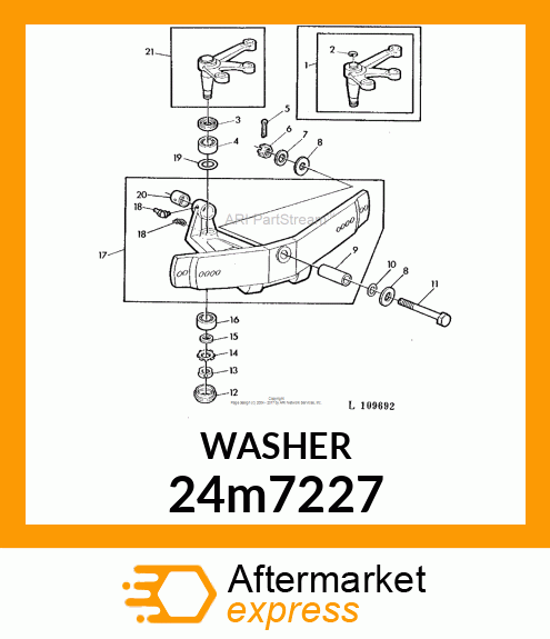 WASHER, METALLIC, ROUND HOLE 24m7227