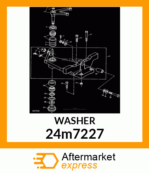 WASHER, METALLIC, ROUND HOLE 24m7227