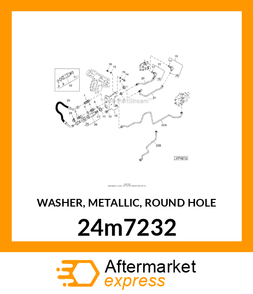 WASHER, METALLIC, ROUND HOLE 24m7232