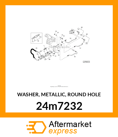 WASHER, METALLIC, ROUND HOLE 24m7232