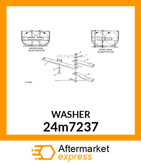 WASHER, METALLIC, ROUND HOLE 24m7237