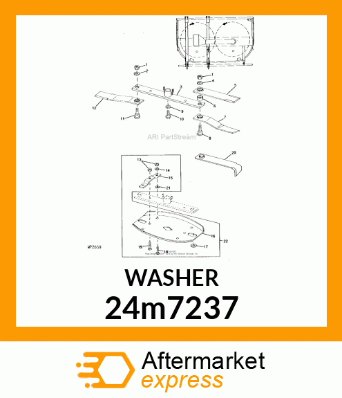 WASHER, METALLIC, ROUND HOLE 24m7237