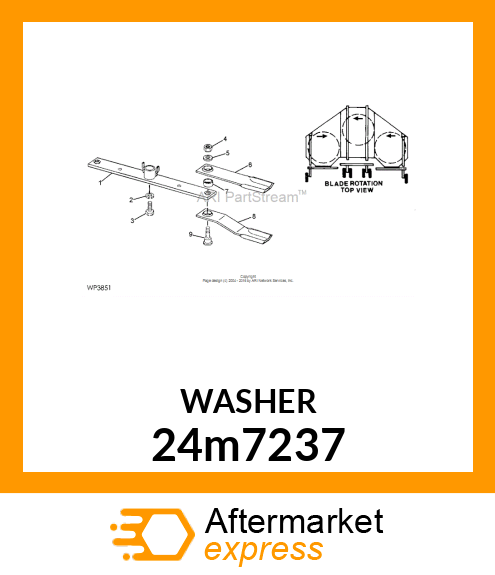 WASHER, METALLIC, ROUND HOLE 24m7237