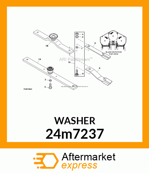 WASHER, METALLIC, ROUND HOLE 24m7237