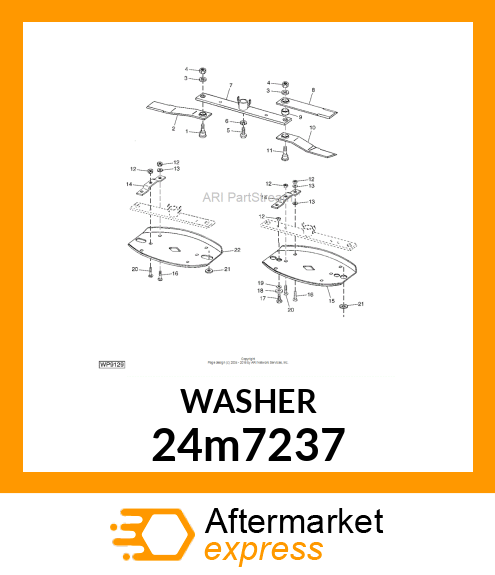 WASHER, METALLIC, ROUND HOLE 24m7237