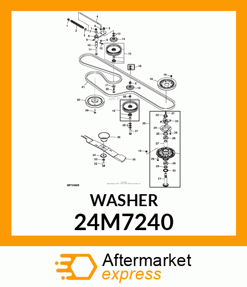 WASHER, METALLIC, ROUND HOLE 24M7240